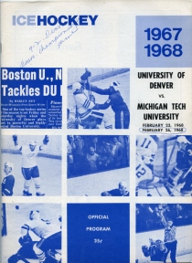 U. of Denver 1967-68 game program