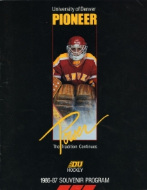 U. of Denver 1986-87 game program