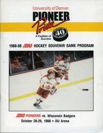 U. of Denver 1988-89 game program