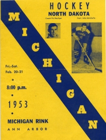 U. of Michigan 1952-53 game program