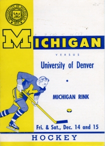 U. of Michigan 1962-63 game program