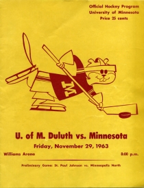 U. of Minnesota 1963-64 game program