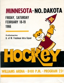 U. of Minnesota 1965-66 game program