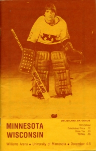 U. of Minnesota 1981-82 game program
