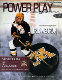 U. of Minnesota 2000-01 game program