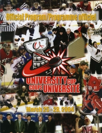 U. of New Brunswick 2003-04 game program