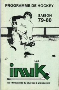 U. of Quebec - Chicoutimi 1979-80 game program