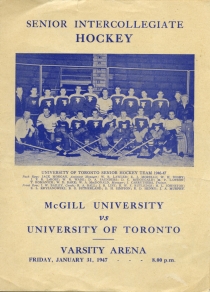 U. of Toronto 1946-47 game program