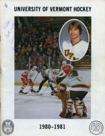 U. of Vermont 1980-81 game program