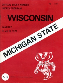 U. of Wisconsin 1970-71 game program