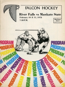 U. of Wisconsin River Falls 1977-78 game program