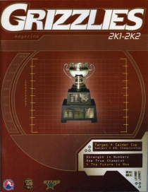 Utah Grizzlies 2001-02 game program
