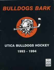 Utica Bulldogs 1993-94 game program