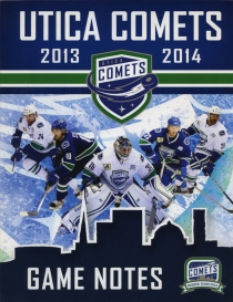 Utica Comets 2013-14 game program