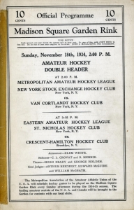 Van Cortlandt Broncos 1934-35 game program