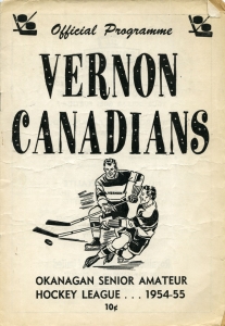 Vernon Canadians 1954-55 game program