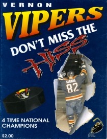 Vernon Vipers 2000-01 game program
