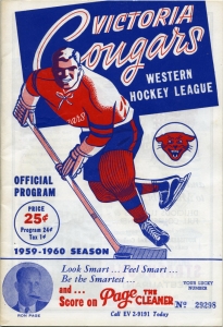 Victoria Cougars 1959-60 game program