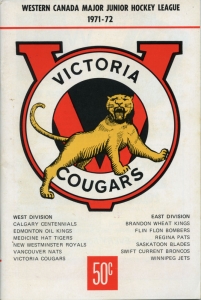 Victoria Cougars 1971-72 game program