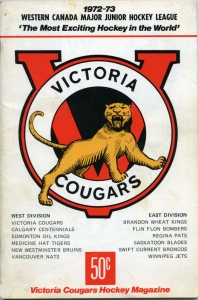 Victoria Cougars 1972-73 game program