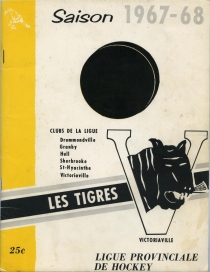 Victoriaville Tigres 1967-68 game program