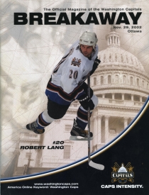 Washington Capitals 2002-03 game program