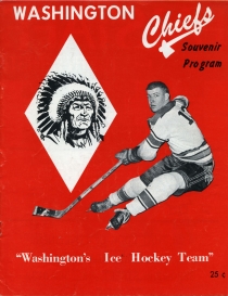 Washington Chiefs 1971-72 game program