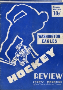 Washington Eagles 1941-42 game program