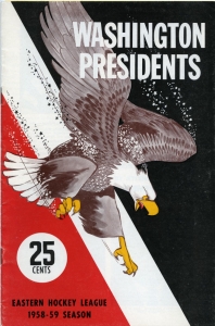 Washington Presidents 1958-59 game program