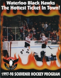 Waterloo Black Hawks 1997-98 game program