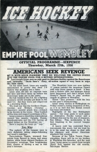 Wembley Lions 1957-58 game program