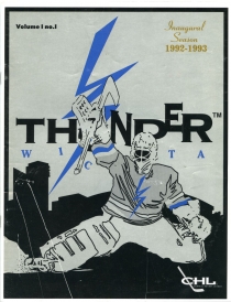 Wichita Thunder 1992-93 game program