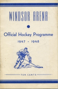 Windsor Staffords 1947-48 game program