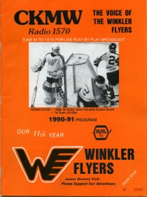 Winkler Flyers 1990-91 game program