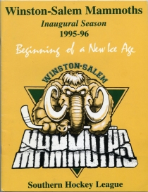 Winston-Salem Mammoths 1995-96 game program