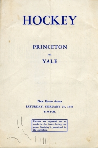 Yale University 1949-50 game program