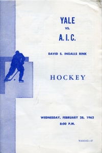 Yale University 1961-62 game program