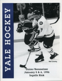 Yale University 1995-96 game program