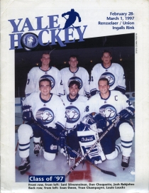 Yale University 1996-97 game program