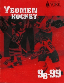 York University 1998-99 game program