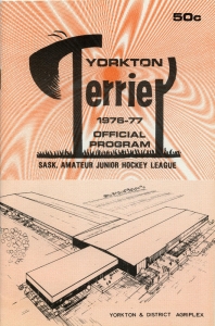 Yorkton Terriers 1976-77 game program