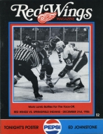 Adirondack Red Wings 1986-87 program cover