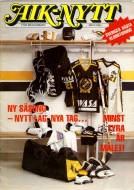 AIK 1991-92 program cover
