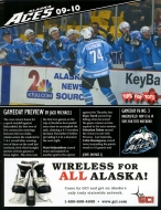 Alaska Aces 2009-10 program cover