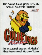 Alaska Gold Kings 1995-96 program cover