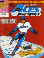 Anchorage Aces 1991-92 program cover