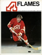 Atlanta Flames 1972-73 program cover