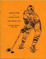 Auburn Cayugas 1974-75 program cover