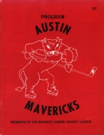 Austin Mavericks 1976-77 program cover