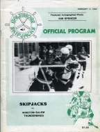 Baltimore Skipjacks 1981-82 program cover